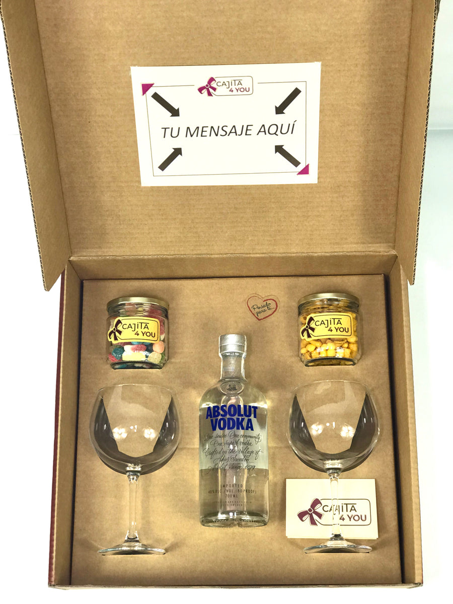 Mini botella vodka Absolut - Tu&Yo Shop! Los mejores detalles de boda.