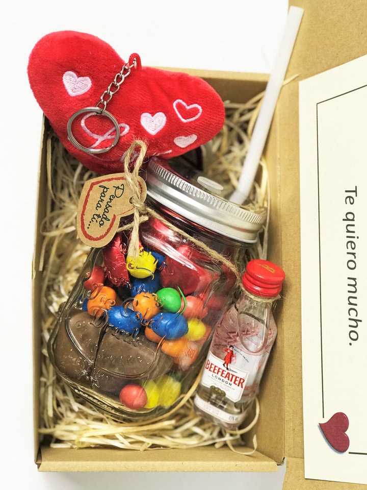 regalo-caja-amor-amistad-jarra-chocolates-miniatura-licor-dedicatoria