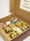 caja-regalo-5-botellas-miniatura-ginebra-4-snacks